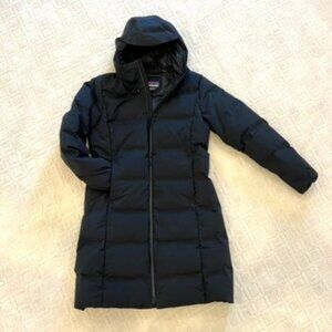 Patagonia Black Down Parka, Women's Size L